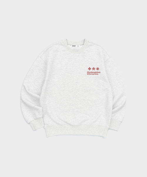 mydeepbluememories（マイディープブルーメモリーズ）の「90s MM SYMBOL LOGO MTM (LIGHT GREY)（スウェット・レディース・ライトグレー・FREE/2）」の3枚目の写真