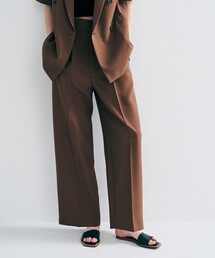 サスペンダー付きワイドパンツ ワイドパンツ ワイド・ルーズ」に該当