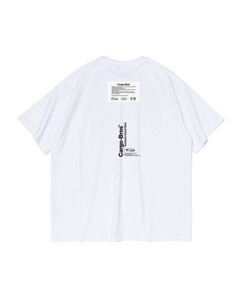 CARGOBROS(カーゴブロス)の「(ビッグサイズ) レタリングポイント半袖Tシャツ (ホワイト)(Tシャツ/カットソー・メンズ・その他・FREE)」の2枚目の写真