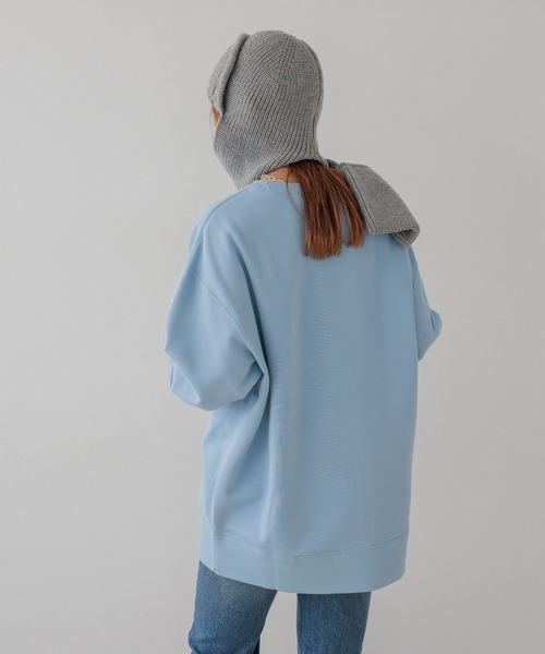 Champion（チャンピオン）の「【Champion(チャンピオン)】別注クルーネックチュニック（スウェット・レディース・ネイビー/ライトグレー・FREE）」の18枚目の写真