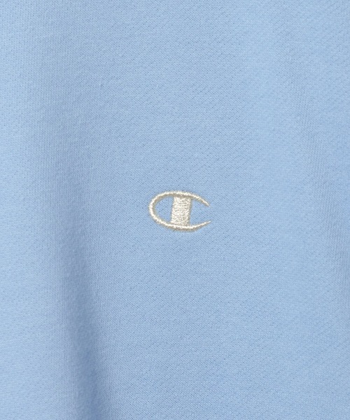 Champion（チャンピオン）の「【Champion(チャンピオン)】別注クルーネックチュニック（スウェット・レディース・ネイビー/ライトグレー・FREE）」の3枚目の写真