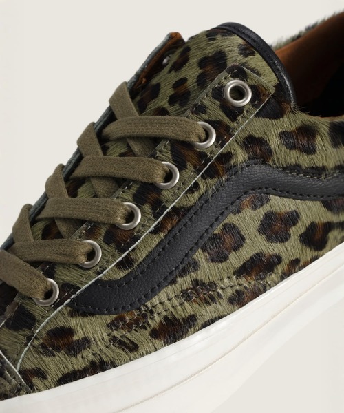 VANS(バンズ)の「VANS PREMIUM オールドスクール 36 ヘアオンレザー / LX Old Skool 36 CHEETAH OLIVE VN000EHDOLV1(スニーカー・メンズ・アニマル・5/5.5/6.5/7/7.5/8/8.5/9/9.5/10/10.5/11/12/6)」の5枚目の写真
