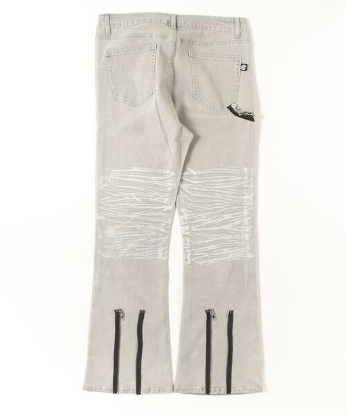 ROYAL FLASH（ロイヤルフラッシュ）の「LOIN ARMIS/ロインアルミス/Flare Coating Skewer Jeans（デニムパンツ・メンズ・グレー・M）」の2枚目の写真
