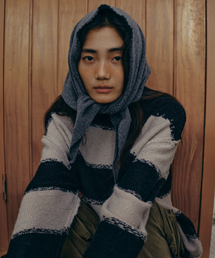 Stripe Knit Black_F243KN05