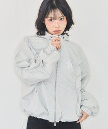 as you are（アズユーアー）の「シャーリングハーフネックウィンドブレーカーグレー（ナイロンジャケット）」