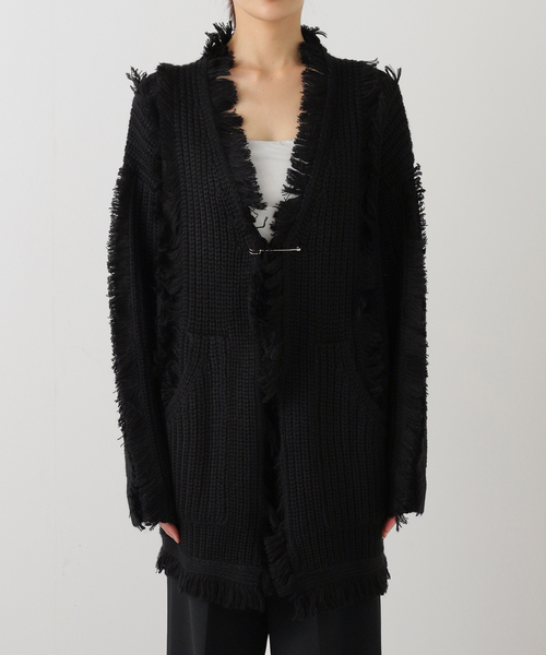 R13（アールサーティーン）の「*【R13/アールサーティーン】FRINGE CARDIGAN（カーディガン/ボレロ・レディース・ブラック・FREE）」の7枚目の写真
