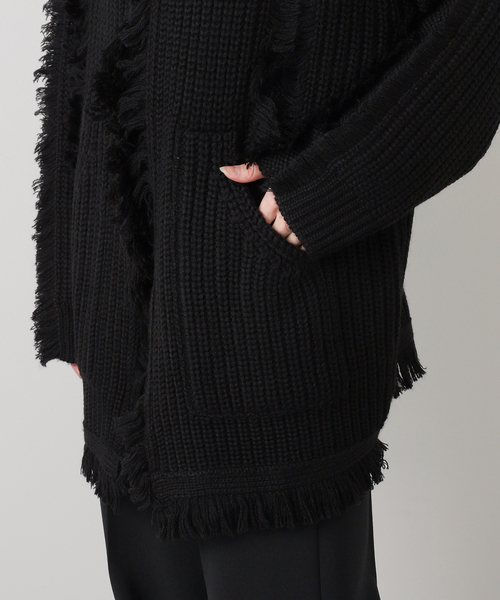 R13（アールサーティーン）の「*【R13/アールサーティーン】FRINGE CARDIGAN（カーディガン/ボレロ・レディース・ブラック・FREE）」の11枚目の写真