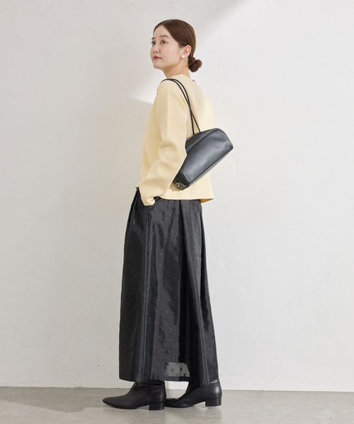 IENA（イエナ）の「《追加2》ダブルフェイススナップカーディガン（カーディガン/ボレロ・レディース・ブラック/キャメル/イエロー・FREE）」の11枚目の写真