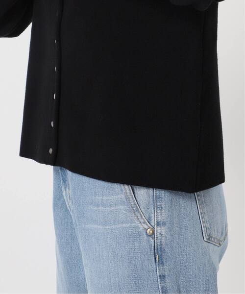 IENA（イエナ）の「《追加2》ダブルフェイススナップカーディガン（カーディガン/ボレロ・レディース・ブラック/キャメル/イエロー・FREE）」の20枚目の写真