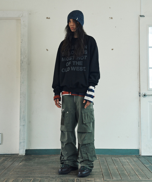 THEVINYLHOUSE（ザバイニルハウス）の「OLD WEST TYPO SWEATSHIRT BLACK（スウェット・メンズ・その他・M/L/S）」の5枚目の写真