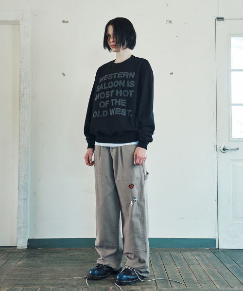 THEVINYLHOUSE（ザバイニルハウス）の「OLD WEST TYPO SWEATSHIRT BLACK（スウェット・メンズ・その他・M/L/S）」の6枚目の写真