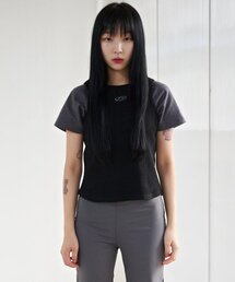 TS KNIT SLEEVELESS LAYERED TEE (BLACK)