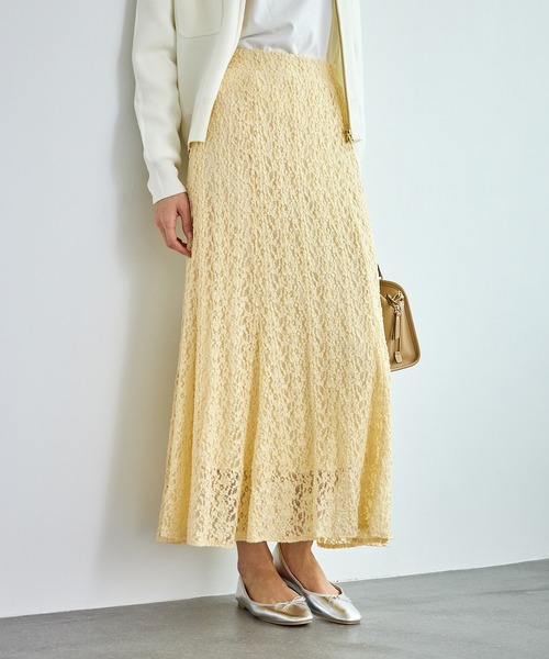 ROPE' PICNIC(ロペピクニック)の「レースマーメイドスカート(スカート・レディース・ブラック/ベージュ系その他4/キナリ・FREE)」の1枚目の写真