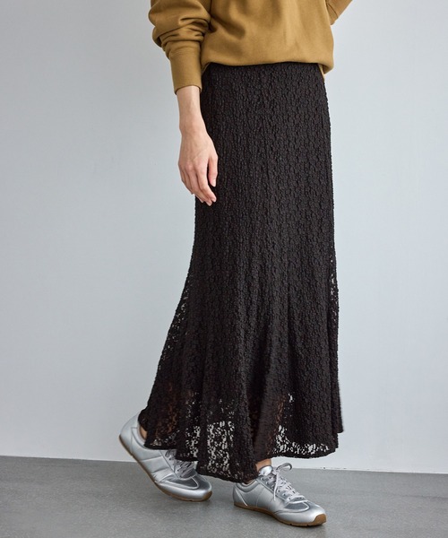 ROPE' PICNIC(ロペピクニック)の「レースマーメイドスカート(スカート・レディース・ブラック/ベージュ系その他4/キナリ・FREE)」の3枚目の写真