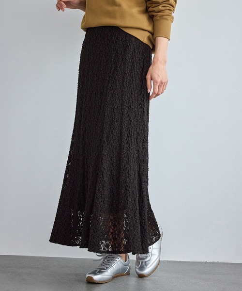 ROPE' PICNIC(ロペピクニック)の「レースマーメイドスカート(スカート・レディース・ブラック/ベージュ系その他4/キナリ・FREE)」の6枚目の写真