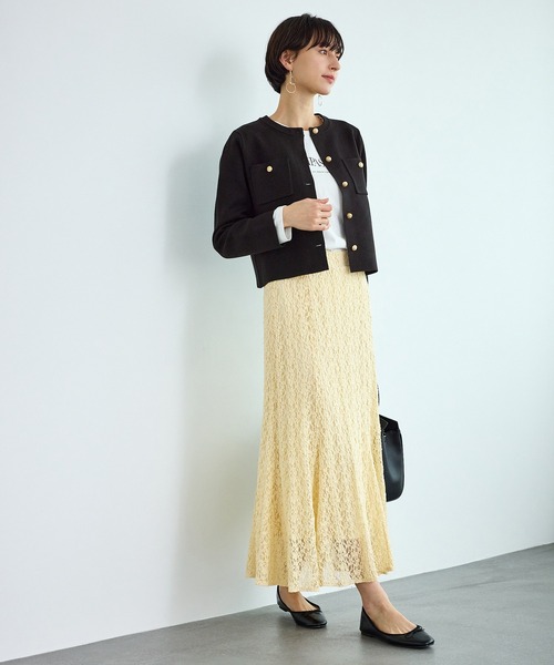 ROPE' PICNIC(ロペピクニック)の「レースマーメイドスカート(スカート・レディース・ブラック/ベージュ系その他4/キナリ・FREE)」の17枚目の写真