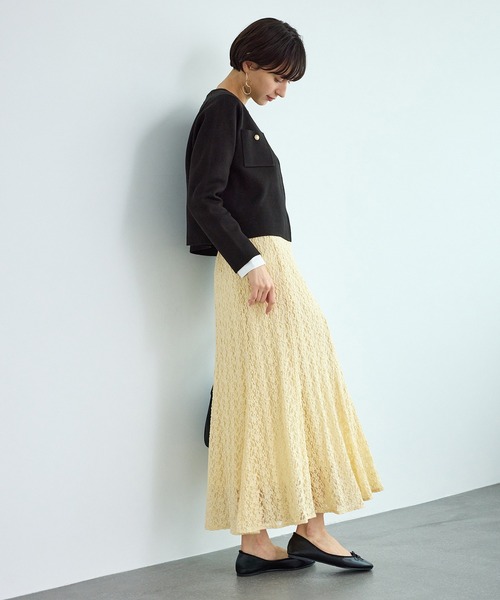 ROPE' PICNIC(ロペピクニック)の「レースマーメイドスカート(スカート・レディース・ブラック/ベージュ系その他4/キナリ・FREE)」の18枚目の写真