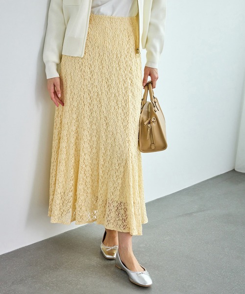 ROPE' PICNIC(ロペピクニック)の「レースマーメイドスカート(スカート・レディース・ブラック/ベージュ系その他4/キナリ・FREE)」の22枚目の写真