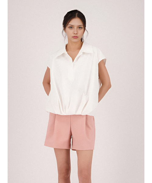 ACUD（アクド）の「Loosefit Sleeveless Shirt Blouse _White（シャツ/ブラウス・レディース・ホワイト・FREE）」の2枚目の写真