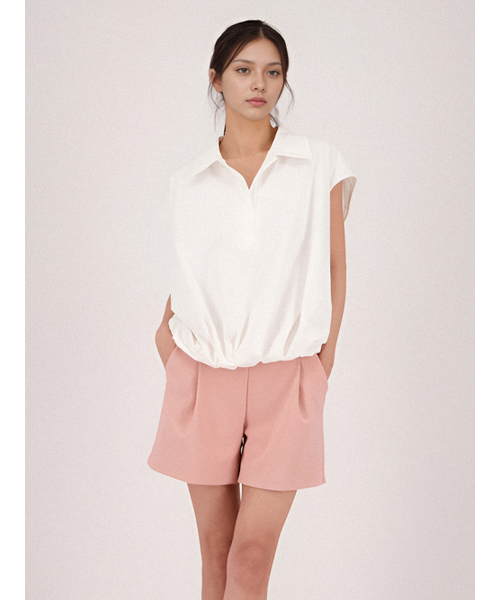 ACUD（アクド）の「Loosefit Sleeveless Shirt Blouse _White（シャツ/ブラウス・レディース・ホワイト・FREE）」の4枚目の写真