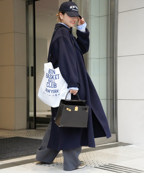 Deuxieme Classe(ドゥーズィエムクラス)の「追加 *Essential ガウンコート(その他アウター・レディース・ネイビー・FREE)」の2枚目の写真