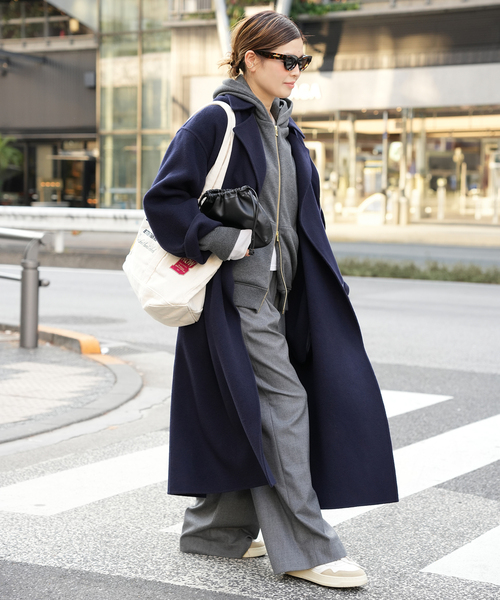 Deuxieme Classe(ドゥーズィエムクラス)の「追加 *Essential ガウンコート(その他アウター・レディース・ネイビー・FREE)」の4枚目の写真