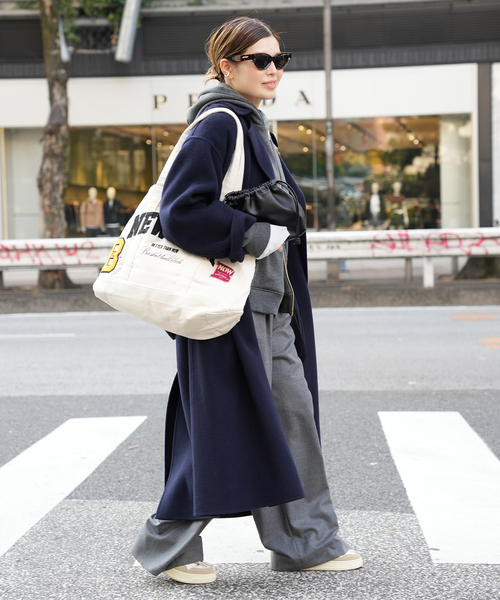 Deuxieme Classe(ドゥーズィエムクラス)の「追加 *Essential ガウンコート(その他アウター・レディース・ネイビー・FREE)」の6枚目の写真