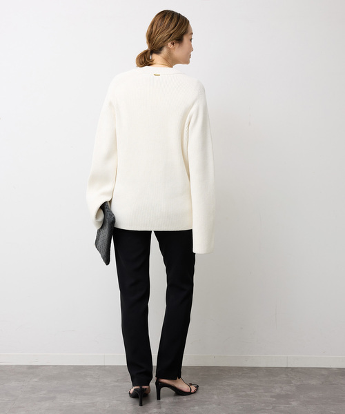 Deuxieme Classe（ドゥーズィエムクラス）の「*トリアセジョーゼット スリムジップパンツ（スラックス・レディース・ブラック・38/36/34）」の10枚目の写真