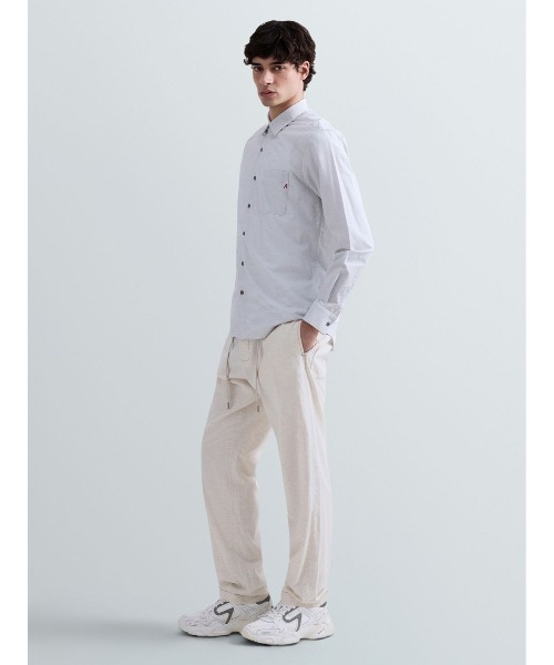 REPLAY（リプレイ）の「コットンドビーシャツ（シャツ/ブラウス・メンズ・ライトグレー・X-LARGE/LARGE/MEDIUM/SMALL）」の3枚目の写真