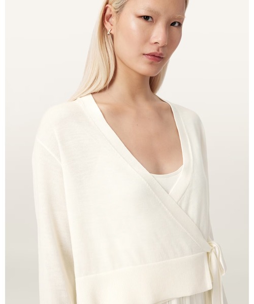 ALLSAINTS(オールセインツ)の「LUCILLE 2-IN-1 DRESS | LUCILLE 2-IN-1 ドレス・ワンピース(ワンピース・レディース・ホワイト・M/L/S/XS)」の3枚目の写真