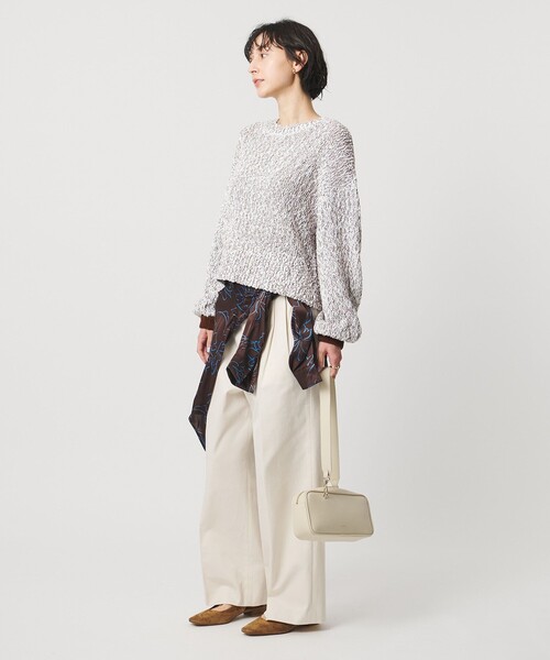 UNITED ARROWS（ユナイテッドアローズ）の「カラーミックス クルーネックニット（ニット/セーター・レディース・ターコイズブルー系/ブラウン系/その他1・FREE）」の6枚目の写真