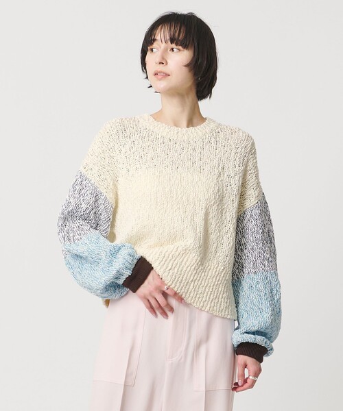 UNITED ARROWS（ユナイテッドアローズ）の「カラーミックス クルーネックニット（ニット/セーター・レディース・ターコイズブルー系/ブラウン系/その他1・FREE）」の14枚目の写真