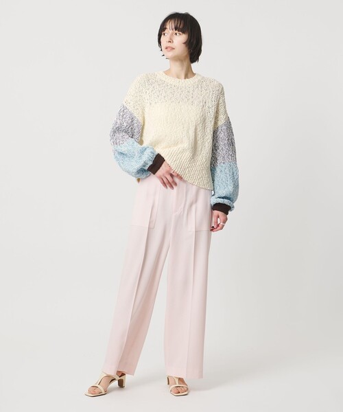 UNITED ARROWS（ユナイテッドアローズ）の「カラーミックス クルーネックニット（ニット/セーター・レディース・ターコイズブルー系/ブラウン系/その他1・FREE）」の15枚目の写真