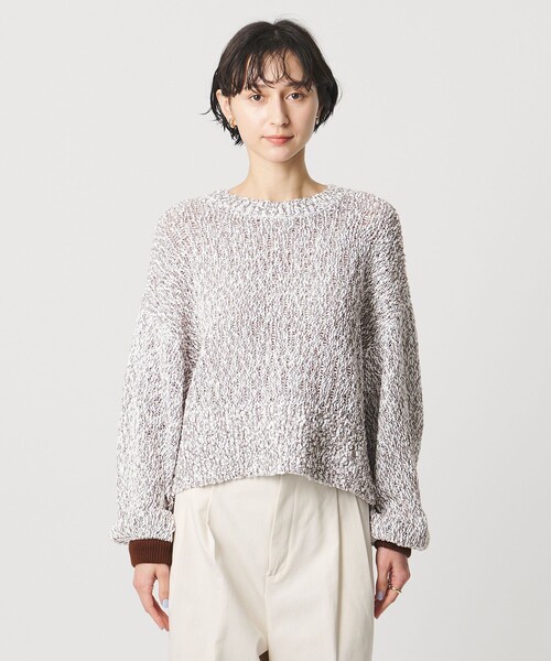 UNITED ARROWS（ユナイテッドアローズ）の「カラーミックス クルーネックニット（ニット/セーター・レディース・ターコイズブルー系/ブラウン系/その他1・FREE）」の17枚目の写真