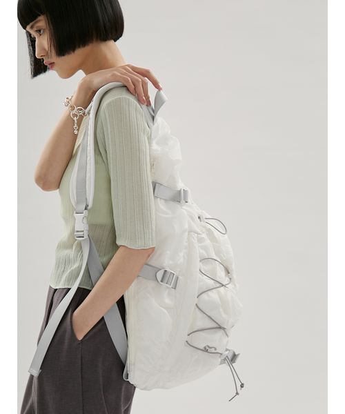 emmi（エミ）の「ワンショルダーボディーバッグ（ボディバッグ/ウエストポーチ・レディース・ピンク/ダークブラウン/ホワイト・F）」の18枚目の写真