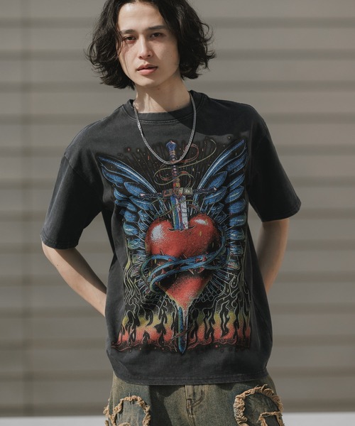 Theater code（シアターコード）の「Print Design Crew Neck T-Shirt / プリントデザイン クルーネックTシャツ 2026年春夏（Tシャツ/カットソー・メンズ・ホワイト/ブラック・M/L）」の2枚目の写真