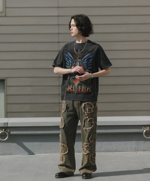 Theater code（シアターコード）の「Print Design Crew Neck T-Shirt / プリントデザイン クルーネックTシャツ 2026年春夏（Tシャツ/カットソー・メンズ・ホワイト/ブラック・M/L）」の16枚目の写真