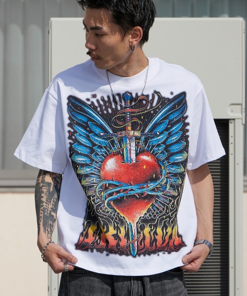 Theater code（シアターコード）の「Print Design Crew Neck T-Shirt / プリントデザイン クルーネックTシャツ 2026年春夏（Tシャツ/カットソー・メンズ・ホワイト/ブラック・M/L）」の4枚目の写真