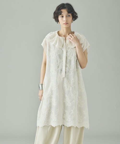Curensology(カレンソロジー)/レースチュニックブラウス（シャツ