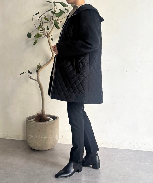 un dix cors（アンディコール）の「異素材キルテイングコート（その他アウター・レディース・グレー/ブラック/ベージュ・FREE）」の15枚目の写真