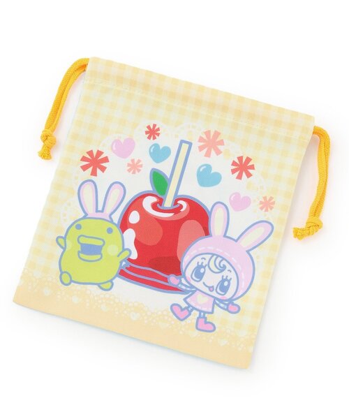 ナルミヤキャラクターズ（ナルミヤキャラクターズ）の「MEZZO PIANO×TAMAGOTCHI 巾着（その他小物・キッズ・オレンジ/ピンク/エメラルド/ラベンダー・F）」の4枚目の写真