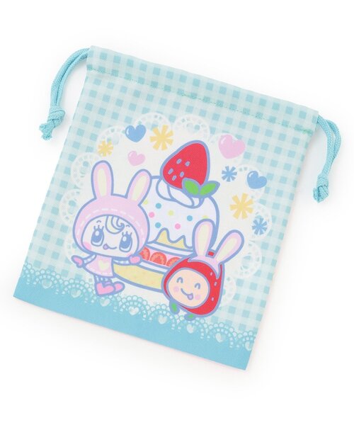 ナルミヤキャラクターズ（ナルミヤキャラクターズ）の「MEZZO PIANO×TAMAGOTCHI 巾着（その他小物・キッズ・オレンジ/ピンク/エメラルド/ラベンダー・F）」の2枚目の写真