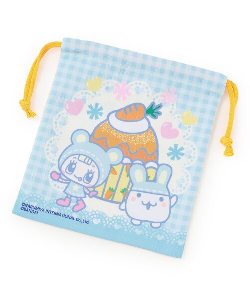 ナルミヤキャラクターズ（ナルミヤキャラクターズ）の「MEZZO PIANO×TAMAGOTCHI 巾着（その他小物・キッズ・オレンジ/ピンク/エメラルド/ラベンダー・F）」の5枚目の写真