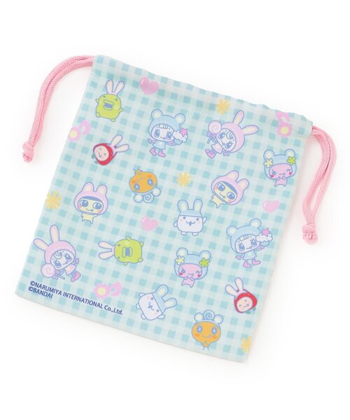 ナルミヤキャラクターズ（ナルミヤキャラクターズ）の「MEZZO PIANO×TAMAGOTCHI 巾着（その他小物・キッズ・オレンジ/ピンク/エメラルド/ラベンダー・F）」の8枚目の写真