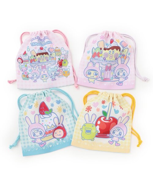 ナルミヤキャラクターズ（ナルミヤキャラクターズ）の「MEZZO PIANO×TAMAGOTCHI 巾着（その他小物・キッズ・オレンジ/ピンク/エメラルド/ラベンダー・F）」の11枚目の写真