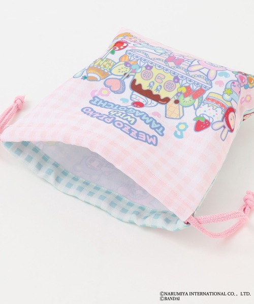 MEZZO PIANO×TAMAGOTCHI 巾着（ポーチ）｜ナルミヤキャラクターズ
