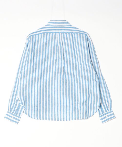 ワイド クロップド ギンガム リネン シャツ（シャツ/ブラウス）｜POLO