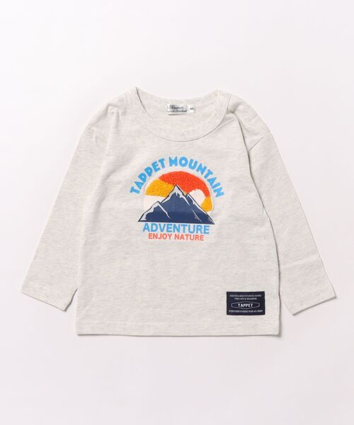 Tappet（タペット）の「アウトドア長袖Tシャツ（Tシャツ/カットソー・キッズ・オートミール・110cm/130cm/140cm/90cm/150cm/120cm/100cm/170cm/160cm）」の8枚目の写真