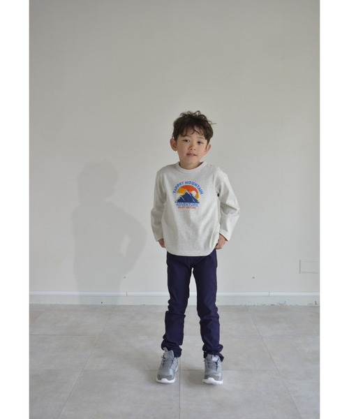 Tappet（タペット）の「アウトドア長袖Tシャツ（Tシャツ/カットソー・キッズ・オートミール・110cm/130cm/140cm/90cm/150cm/120cm/100cm/170cm/160cm）」の6枚目の写真