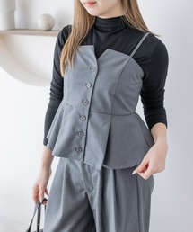 CLEAR BASIC（クリアベーシック）の「ペプラムビスチェ［大人 カジュアル 着回し力抜群］≪新作≫（その他トップス）」